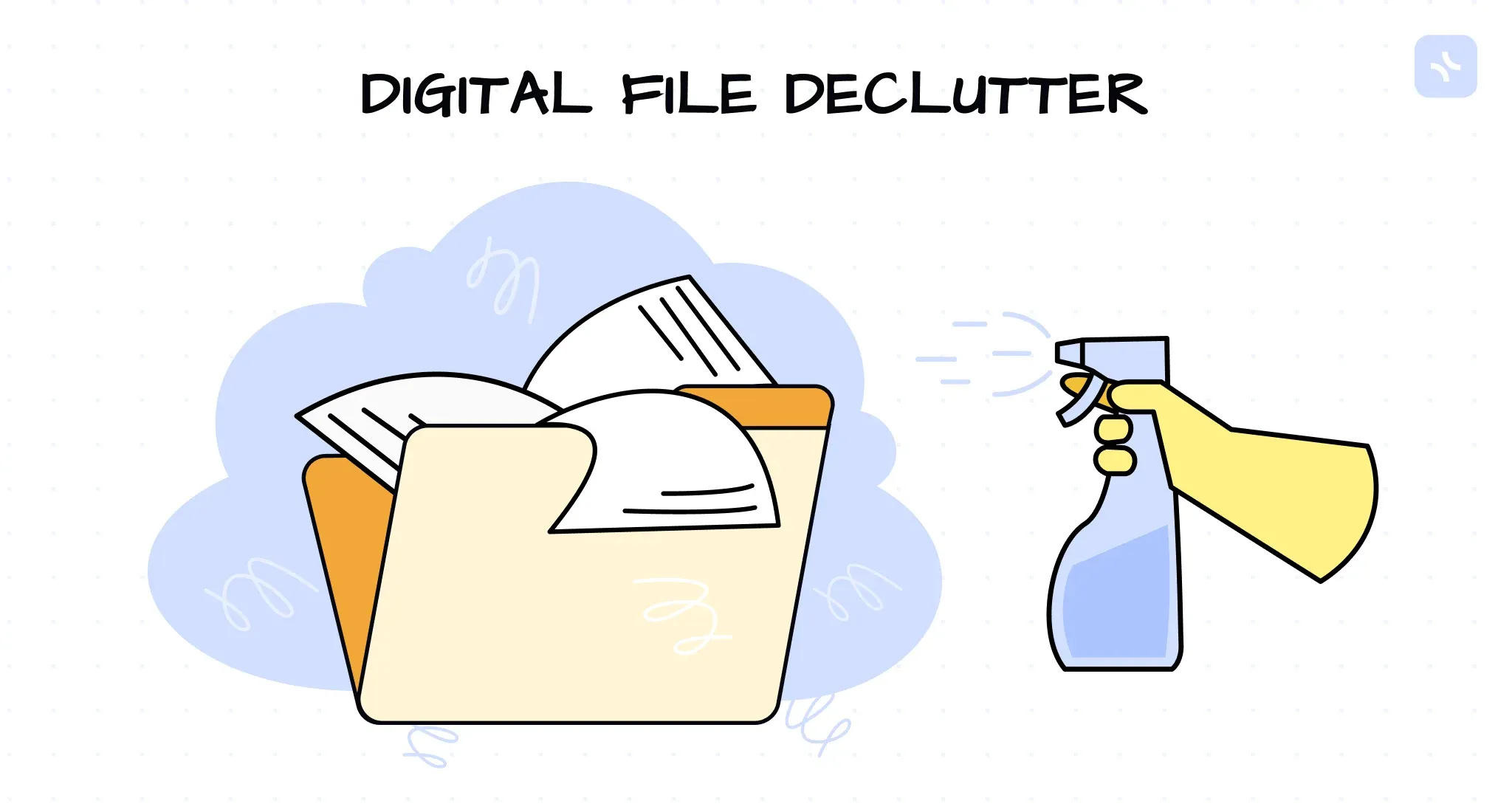 Step 3: Declutter your digital files and storage — illustration