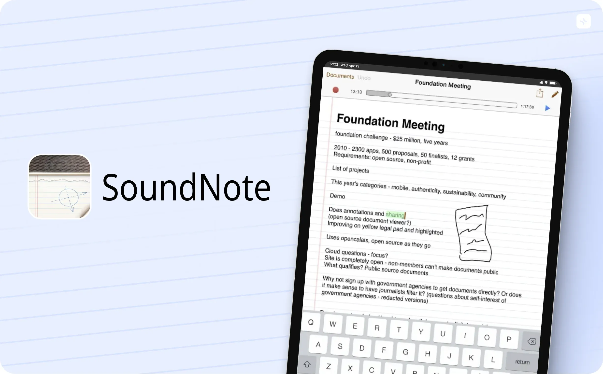 3. SoundNote — illustration