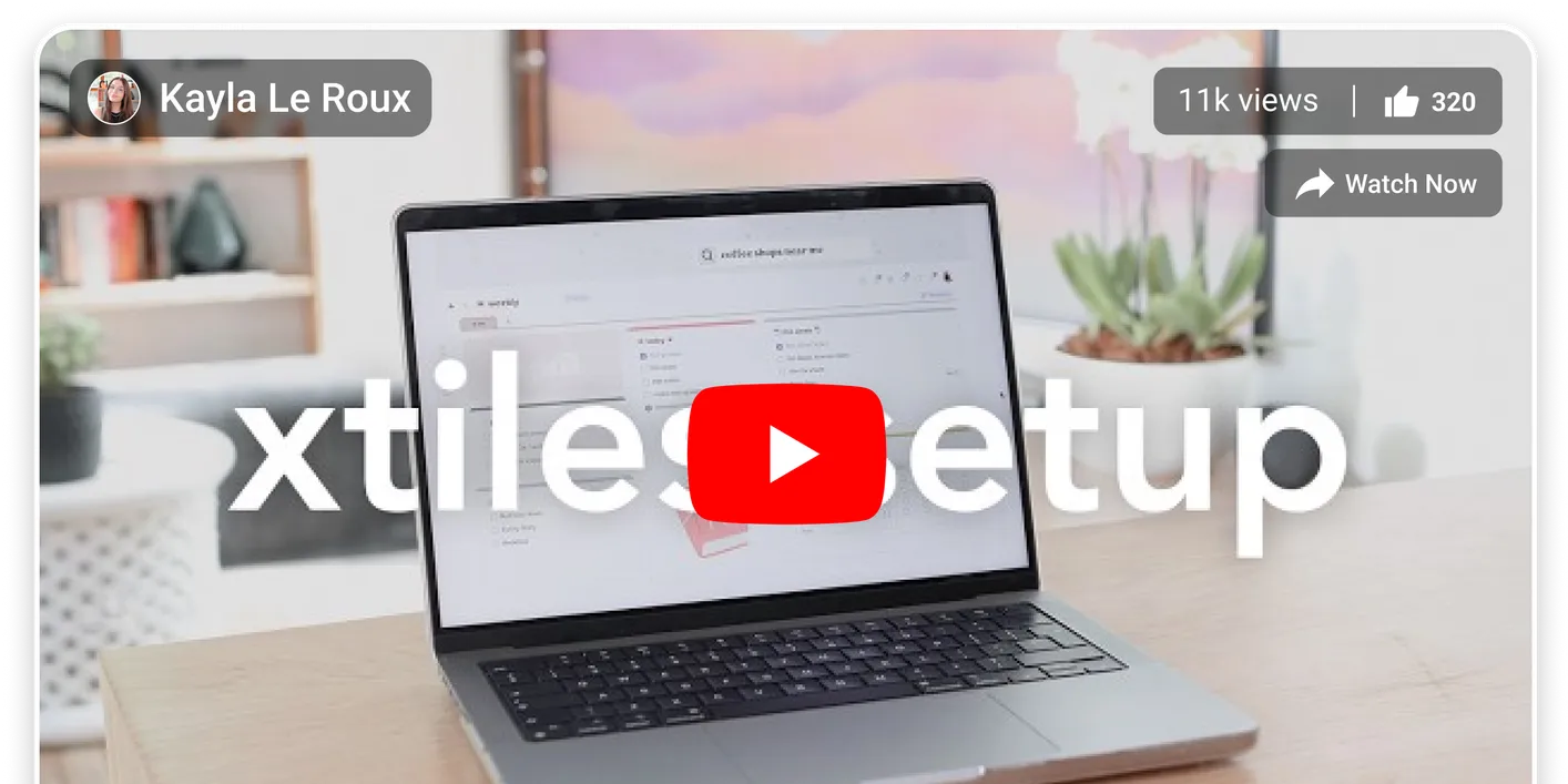 YouTube review: xtiles setup