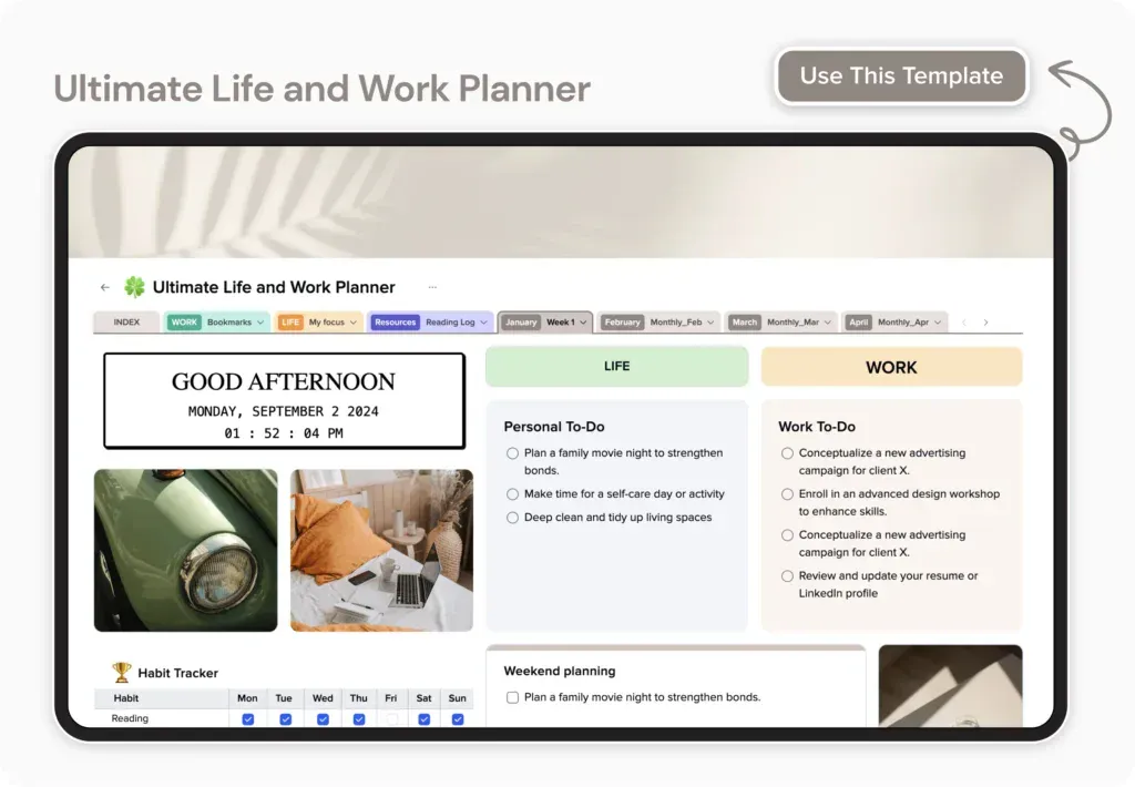 Ultimate Life and Work Planner — illustration