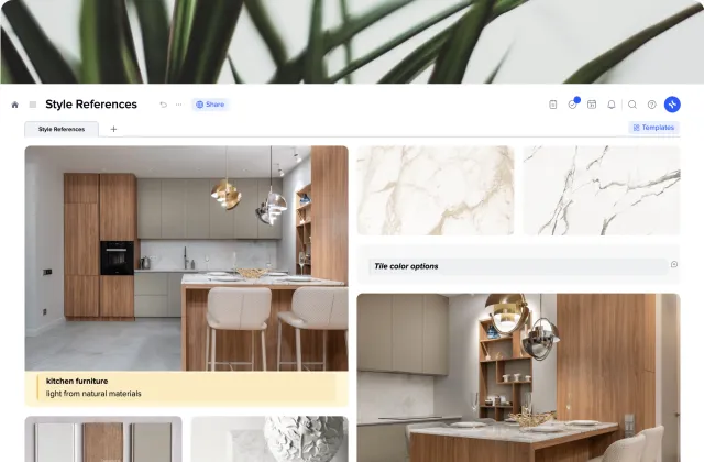 Style references template preview