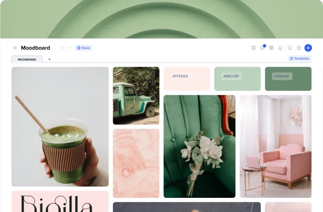 Moodboard template preview