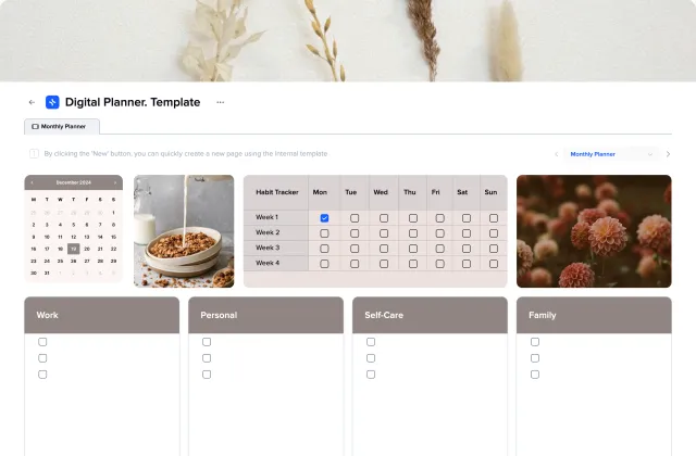 Digital Planner template preview