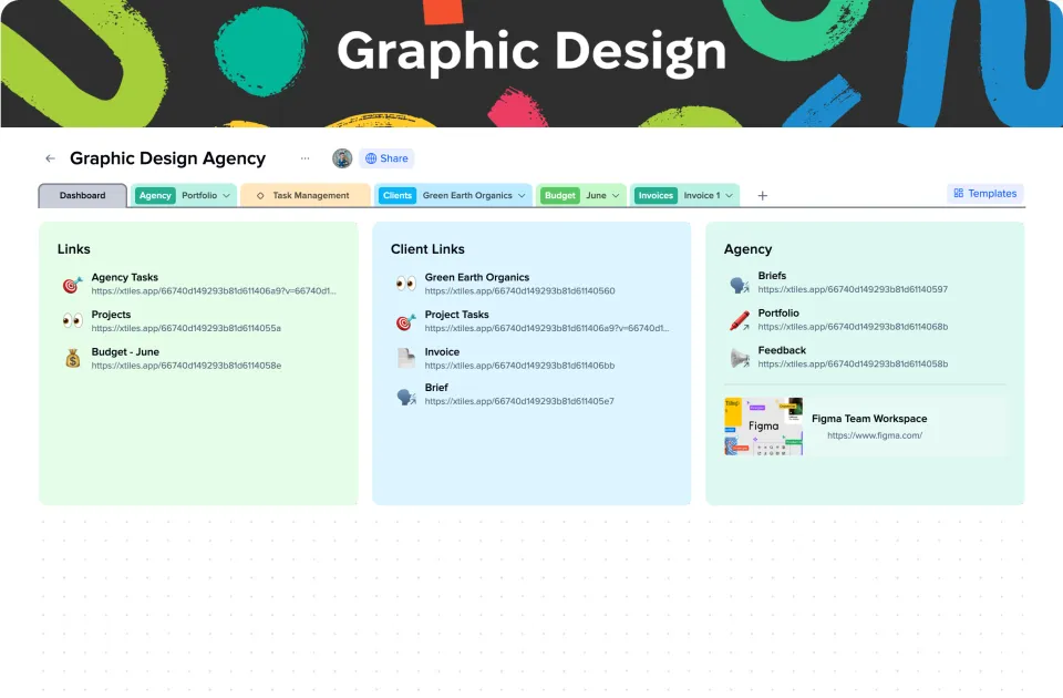 Graphic Design Agency template preview