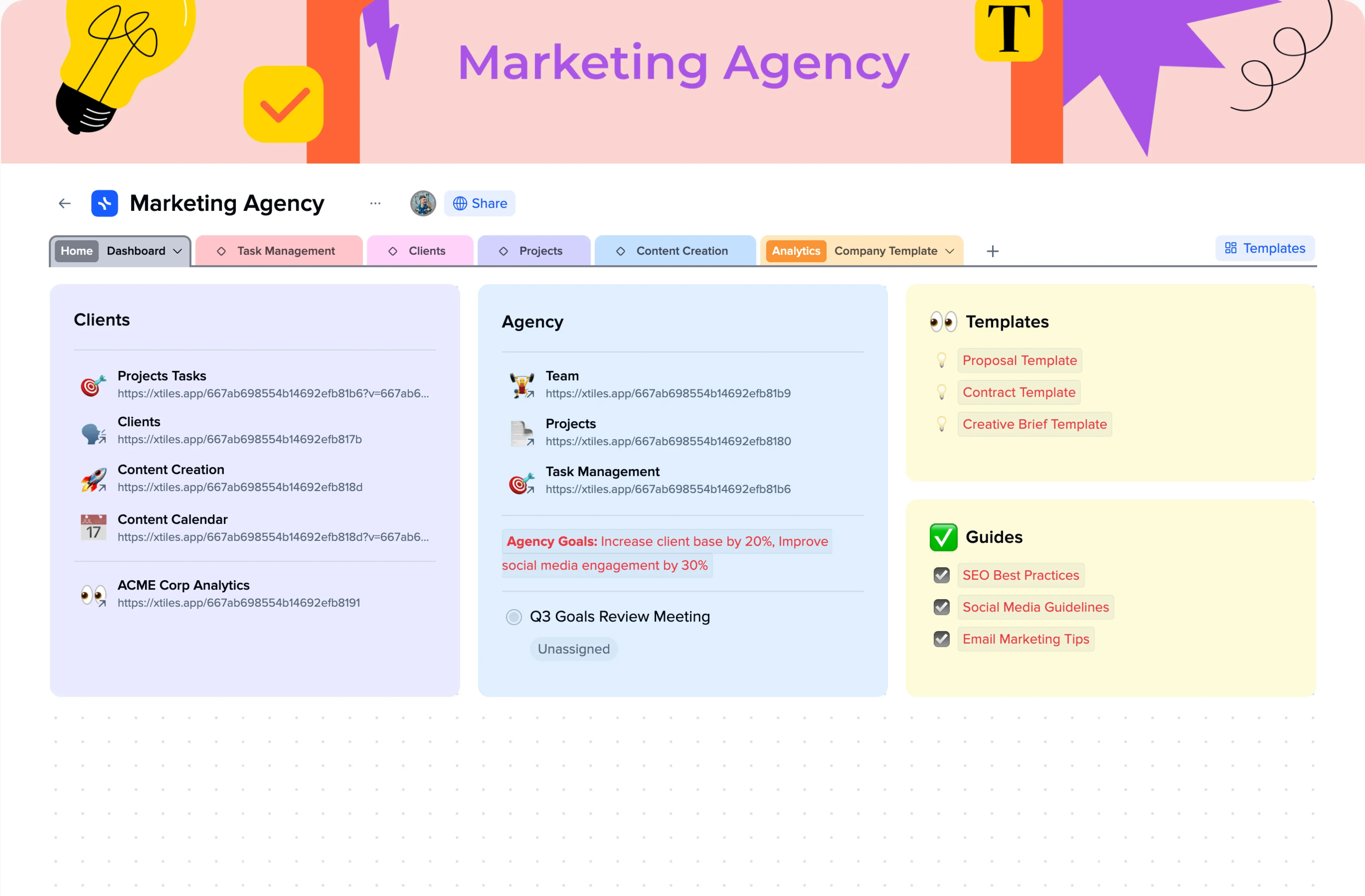 Marketing Agency template preview