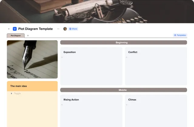Plot Diagram Template template preview