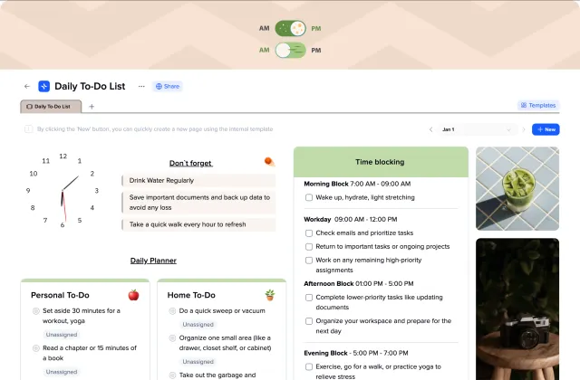 Daily To-Do List template preview