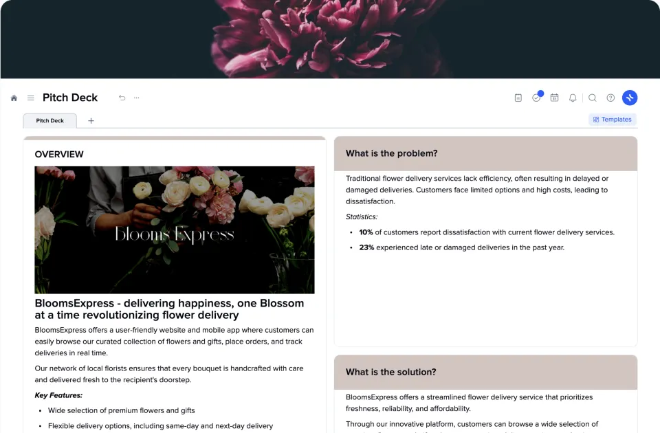 Pitch Deck template preview