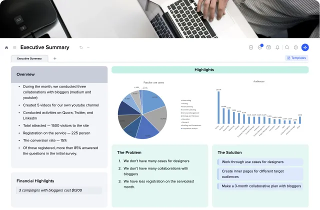Executive Summary template preview