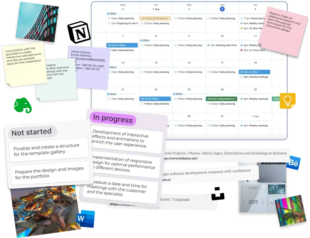xTiles workspace organized as a single primary app