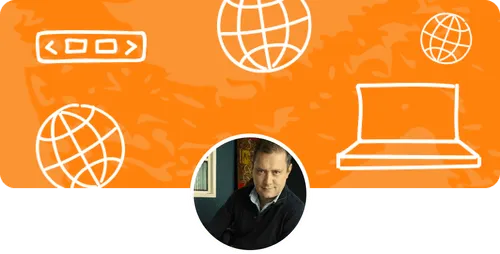Galo Gonzalez, a website owner, smiling in a portrait photo