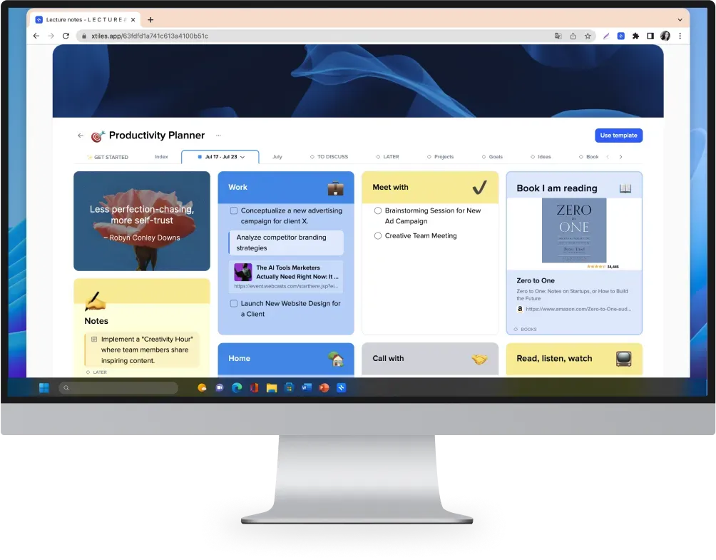xTiles Chrome Web Clipper