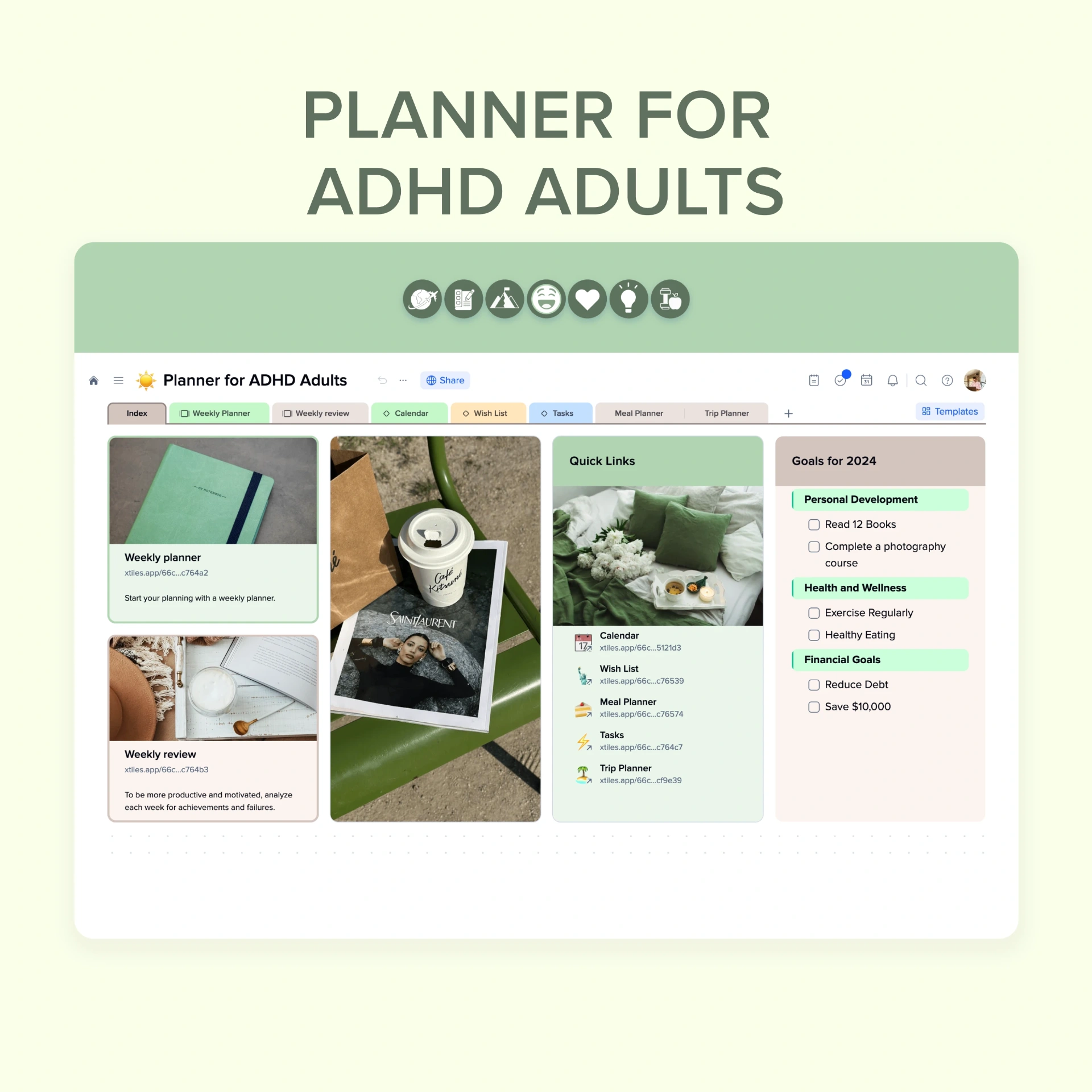 Planner for ADHD Adults