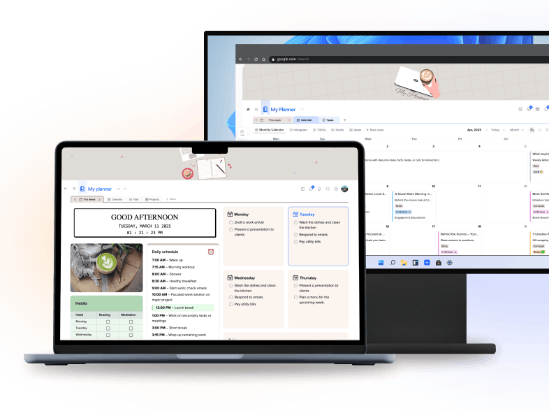 xTiles on Mac and Windows devices