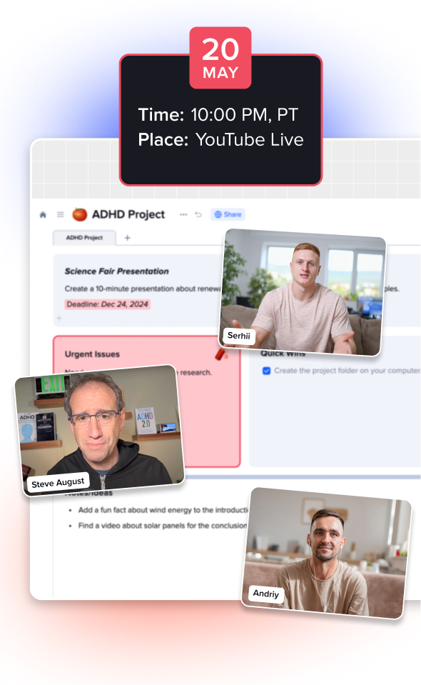 xTiles ADHD weekly planner preview