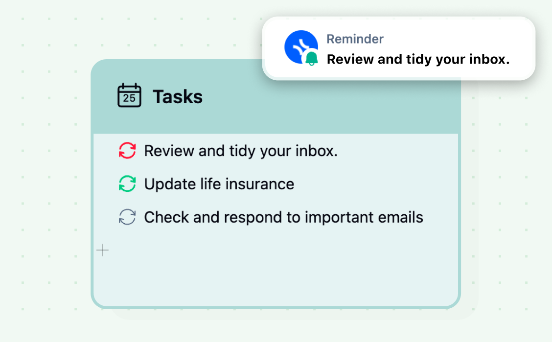 Task Checkboxes Now Show Recurrence & Reminder Icons